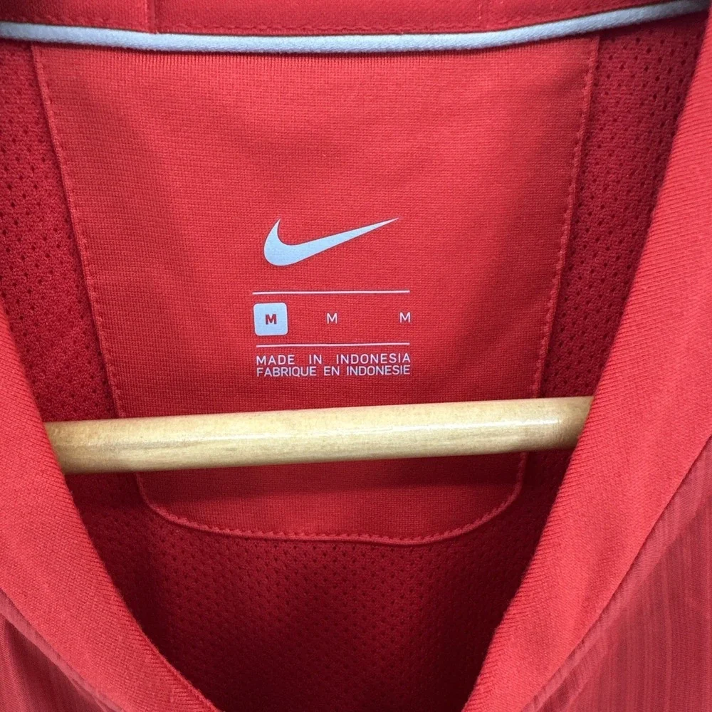 Nike Ohio State‎ Buckeyes Windbreaker Rain Jacket Mens Size Medium Red Vented M